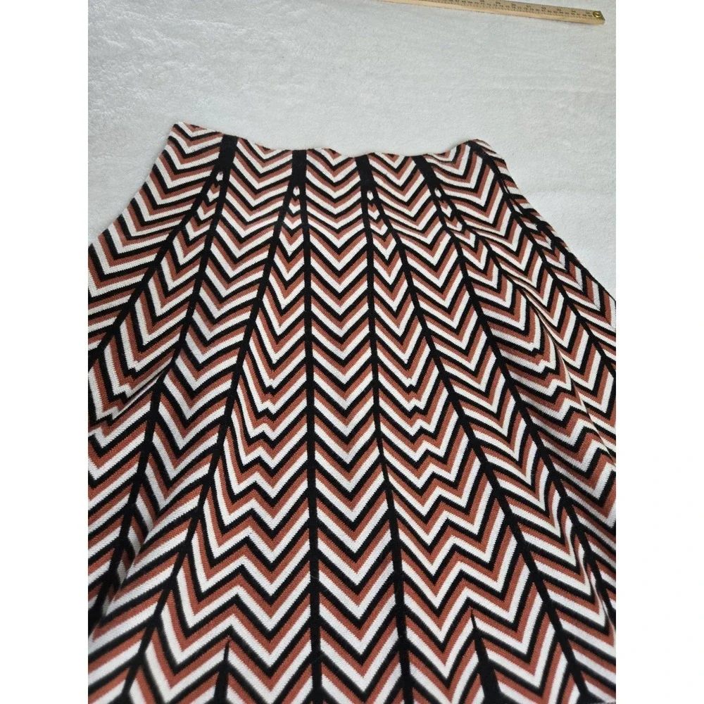 Vila Milano Chevron Print‎ Mini Skater Skirt Boho Y2K SizeM Preppy